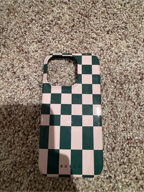 Pink & Green Checkerboard Phone Case